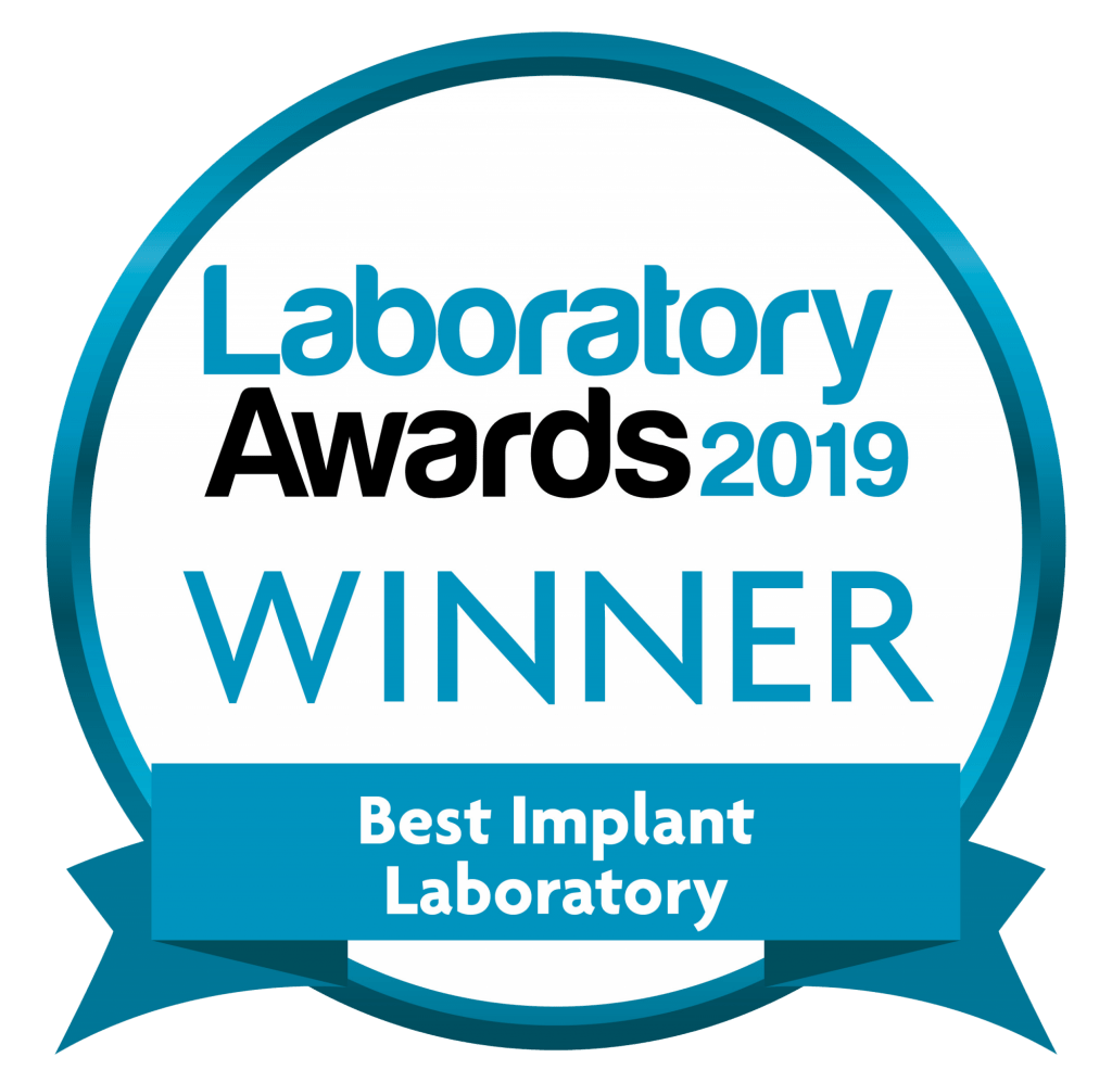 Laboratory awards 2019 best implant laboratory badge