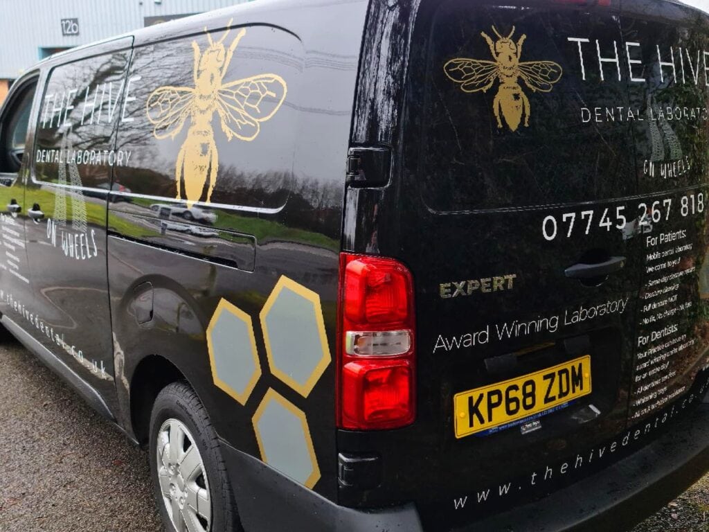 Mobile denture repair service van