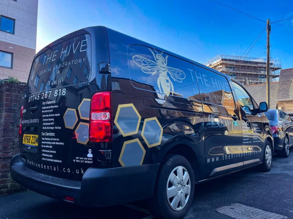 Mobile denture repair service van