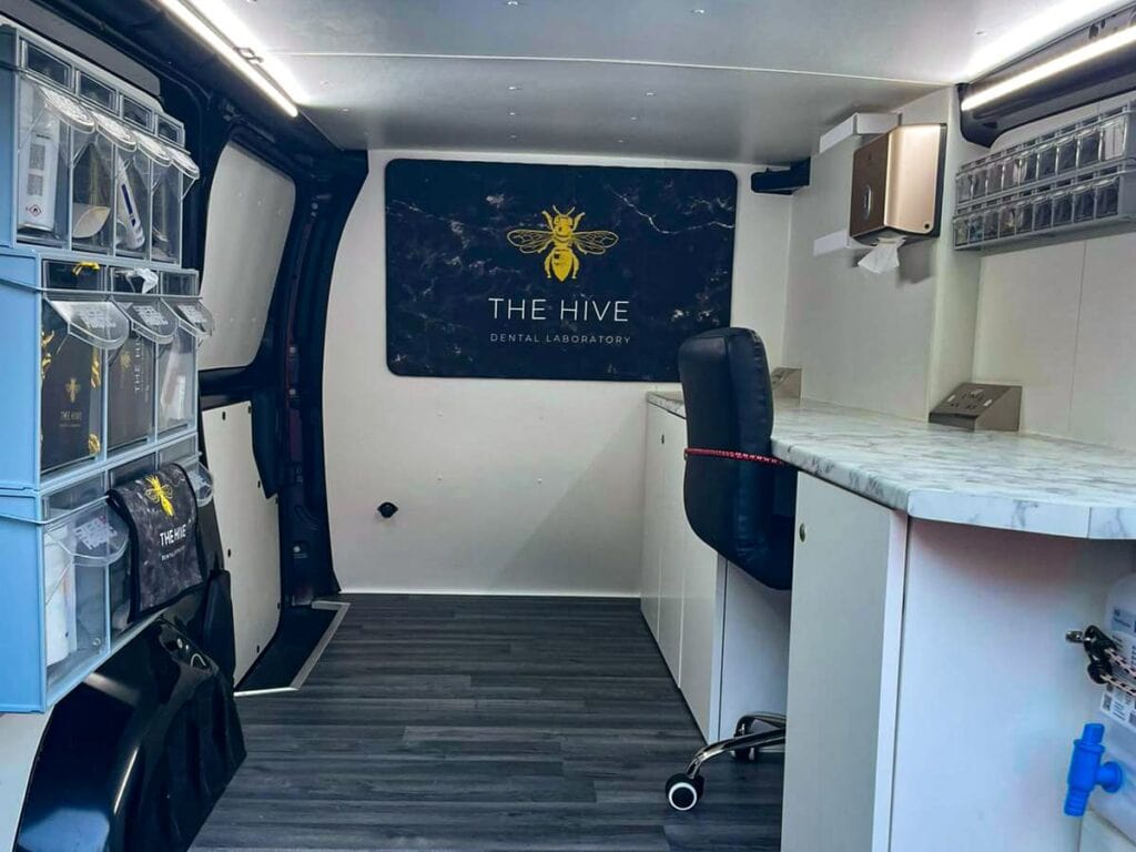 Mobile denture repair service van